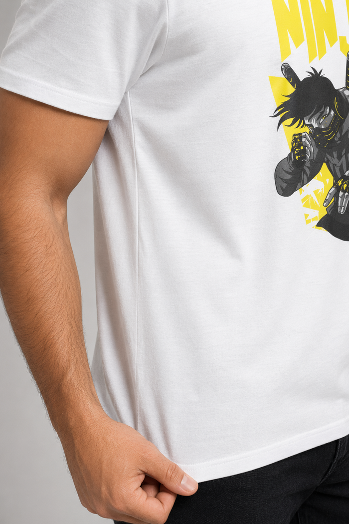 Ninja graphic tee for men White