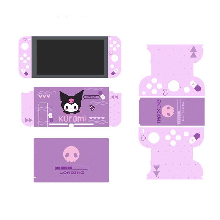 Nintendo Switch Cute Cartoon Skin Set: pink, white My Melody character, kawaii cartoon style