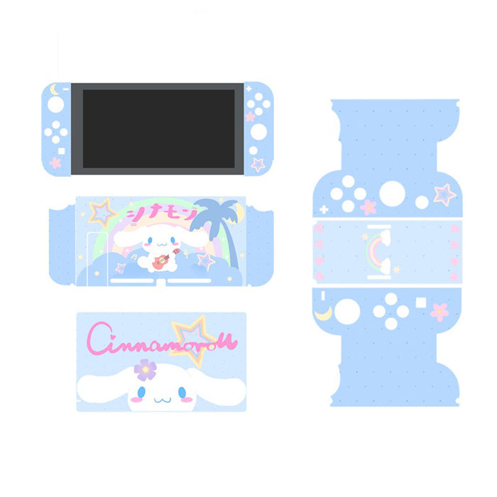 Nintendo Switch Cute Cartoon Skin Set: pink, white My Melody character, kawaii cartoon style