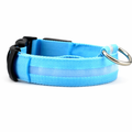Nylon LED Dog Collar Set of 2 Blue