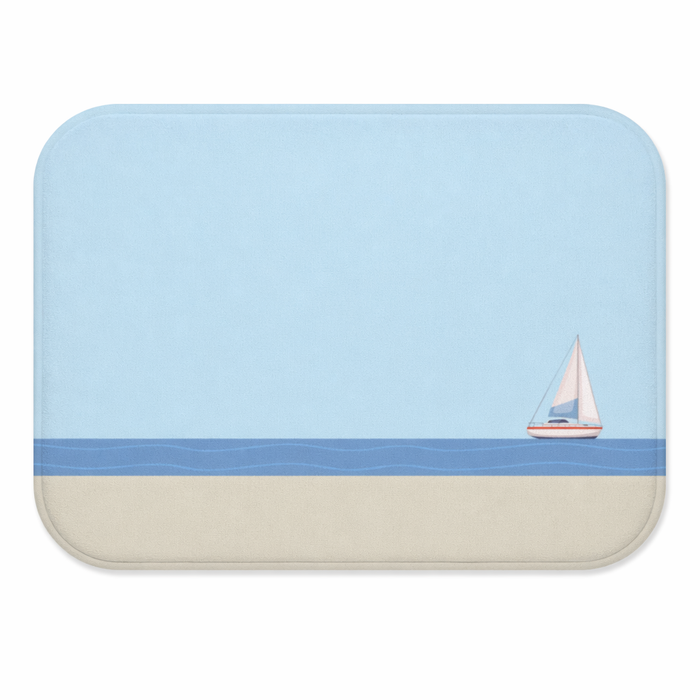 Ocean Adventure Sailboat Bath Mat Default