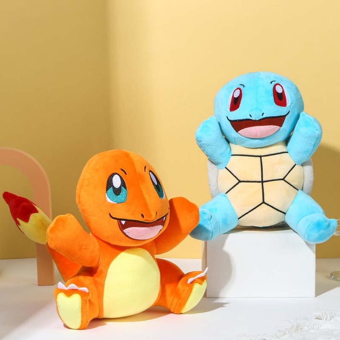 Official Starters Plushies: Classic Nostalgia Collection: light turquoise, green Bulbasaur character, cartoon, kawaii style