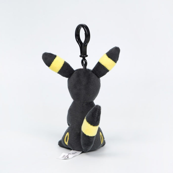 Official Umbreon Plush Keychain: Portable Cuteness: black, yellow Umbreon character, cartoon character plush style