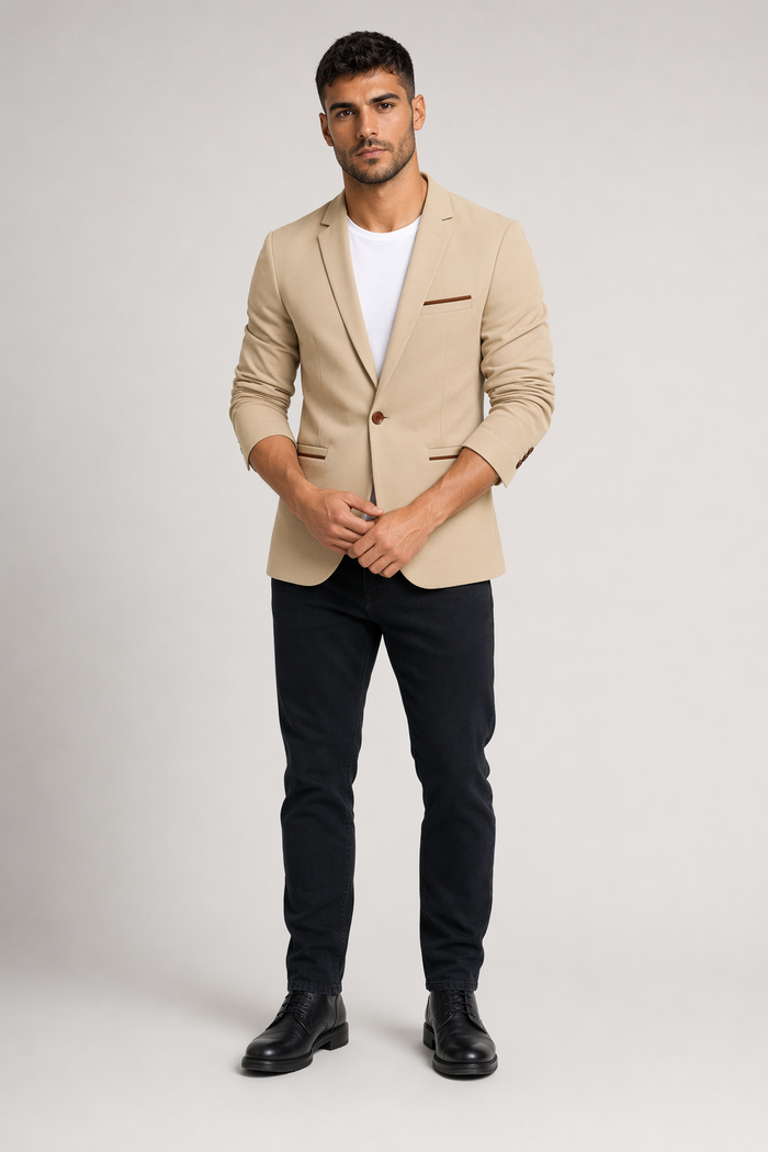 One-Button Men's Sport Coat Default