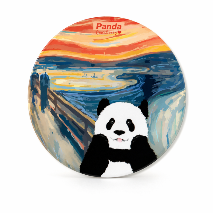 Panda Coasters: Artistic, Cute, Gift Idea C