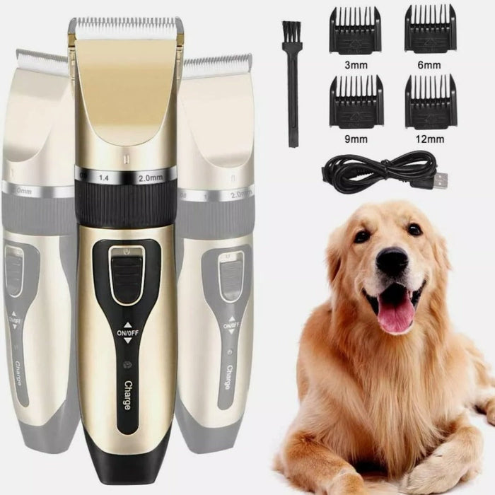 Pet Grooming Kit: Clarifying the Essentials: gold, black electric hair clipper grooming kit, minimal style
