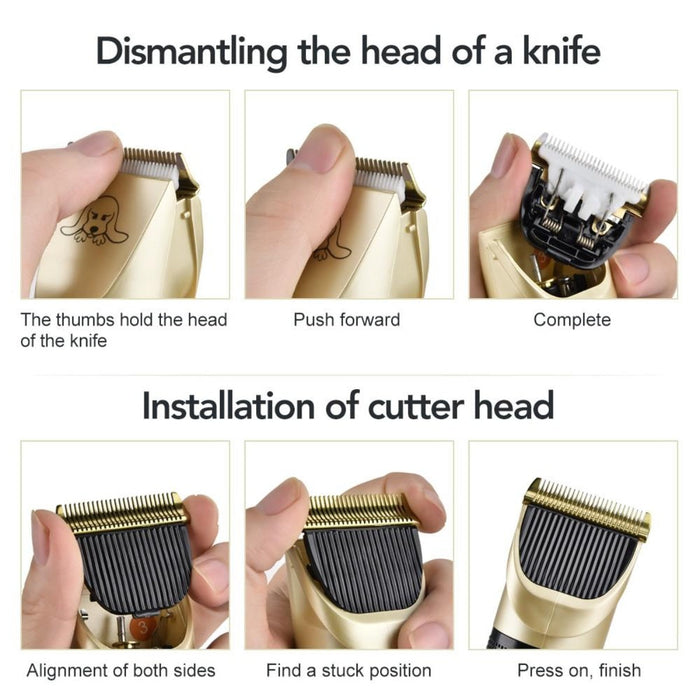 Pet Grooming Kit: Clarifying the Essentials: gold, black electric hair clipper grooming kit, minimal style