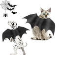Pet Wings Costume for Halloween, Perfect for Cats and Dogs: black, gray cats and dogs; Halloween bat theme, Halloween costume
