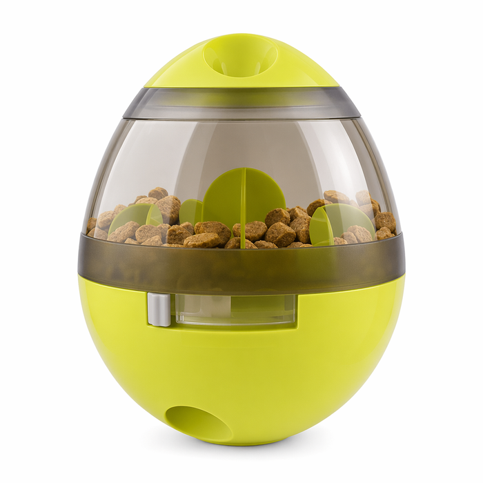 Pets' Food Tumbler Dispenser for Cats and Dogs Green