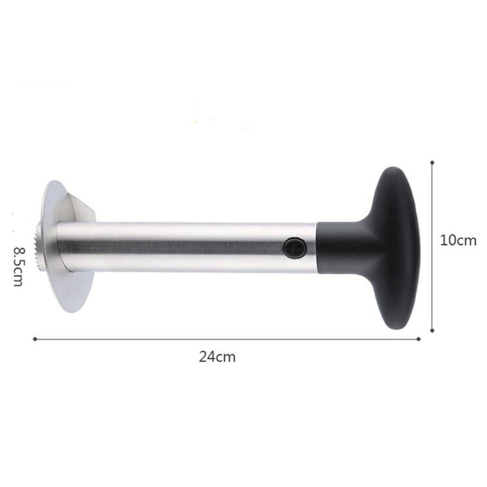Pineapple Cutting Tool made of Stainless Steel: yellow, silver/gray pineapple corer/slicer tool, functional kitchen tool styl