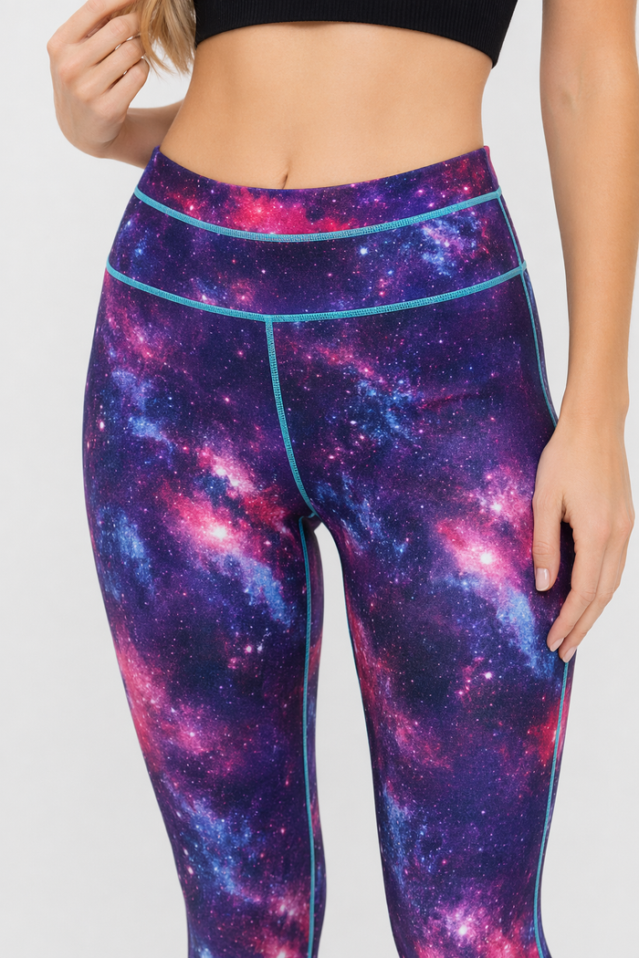 Pink Galaxy Yoga Leggings Default