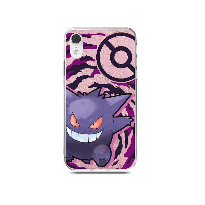 Pokemon TPU Phone Case with Accurate Cutouts: white, light teal Piplup Pokémon character, cartoon style