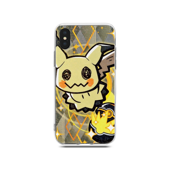 Pokemon TPU Phone Case with Accurate Cutouts: white, light teal Piplup Pokémon character, cartoon style