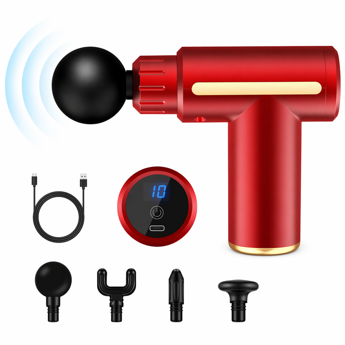 Portable Handheld Muscle Stimulator Red