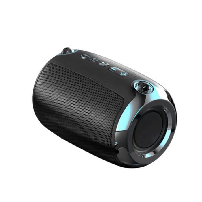 Portable Speaker with Powerful Bass, The Dragon: black, dark gray portable speaker, modern futuristic style