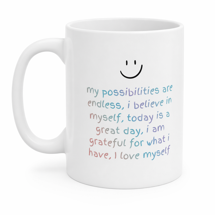 Positive Reminder Mug: Inspiring Affirmations for a Boost of Positivity Default