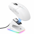 Powerful X6 Tri Mode Wireless RGB Bluetooth Mouse White