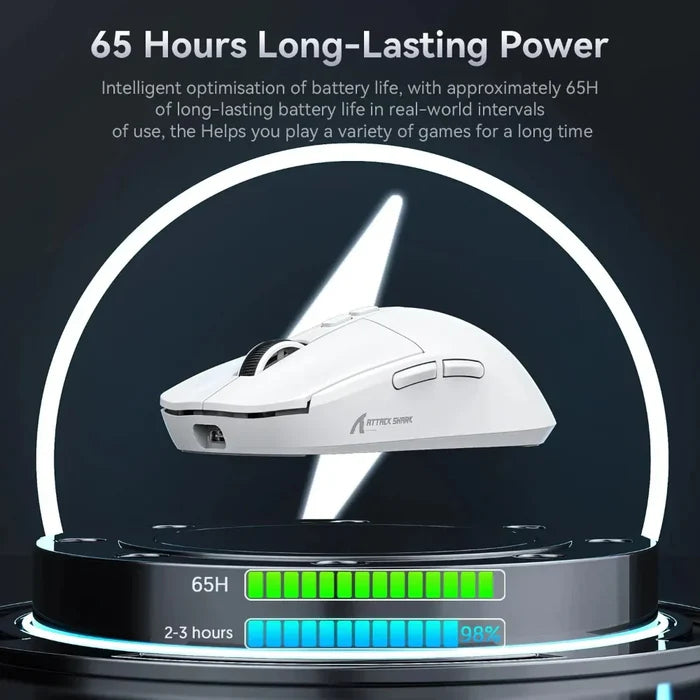 Powerful X6 Tri Mode Wireless RGB Bluetooth Mouse: white, black computer mouse with charging dock, modern gaming style
