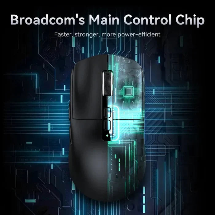 Powerful X6 Tri Mode Wireless RGB Bluetooth Mouse: white, black computer mouse with charging dock, modern gaming style
