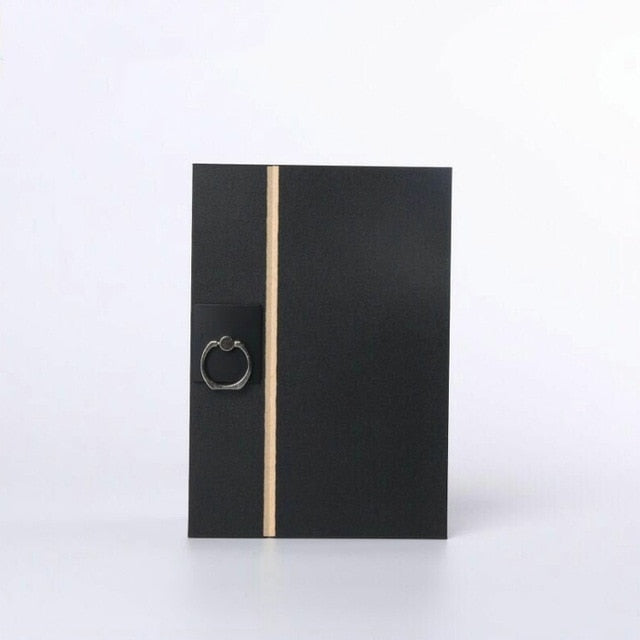 Protective Case 8" Foldable Mobile Phone Screen Amplifier for On-the-Go: black, white soccer players, minimal style