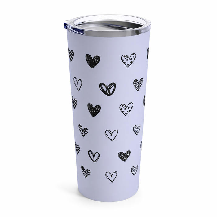 Purple 20oz Heart Tumbler Default