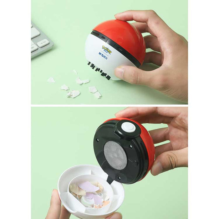 Rechargeable Desktop Vacuum Cleaner, Pokemon-themed: red, white Pikachu / Pokémon theme, cartoon character-themed style