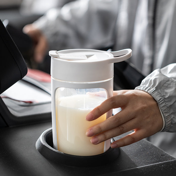 Rechargeable Portable Blender with High-Capacity Battery: black, clear portable electric drink mixer cup, minimal modern styl
