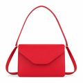 Rectangular Crossbody Bag with Wide Straps for Women Red