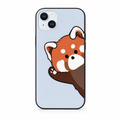 Red Panda Phone Case with Designs Blue