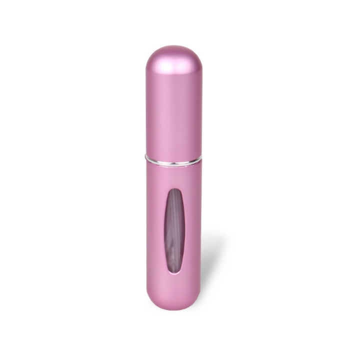 Refillable Travel Perfume Bottles (Set of 2): light blue, pink refillable spray bottles, minimal style