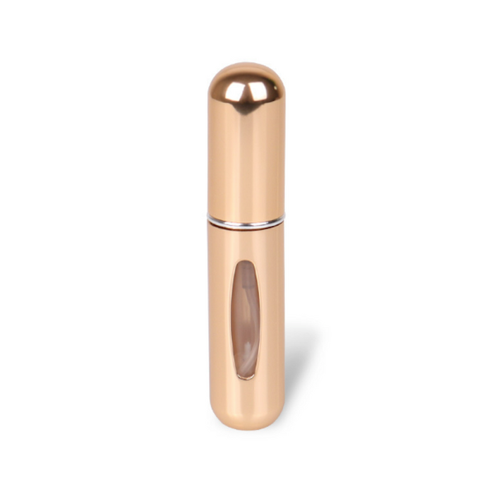 Refillable Travel Perfume Bottles (Set of 2): light blue, pink refillable spray bottles, minimal style