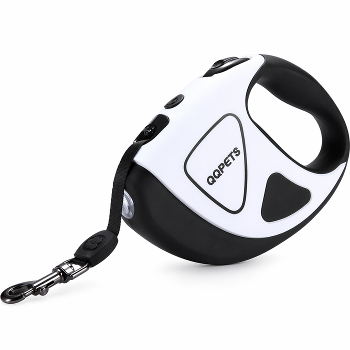 Retractable Canine Leash with Brilliant LED Torch White