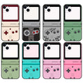 Retro Game Console iPhone Case: burgundy, cream retro handheld game console theme, retro gaming, cartoon-like style