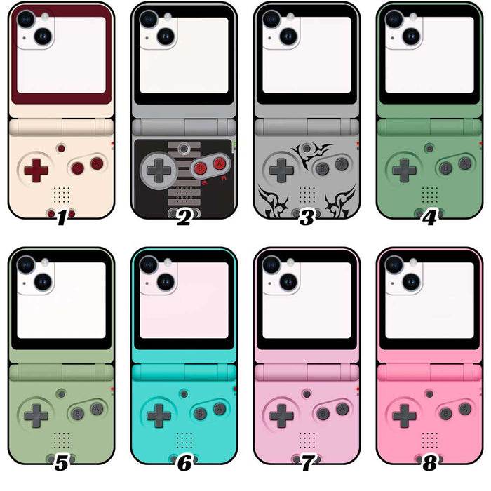 Retro Game Console iPhone Case: burgundy, cream retro handheld game console theme, retro gaming, cartoon-like style