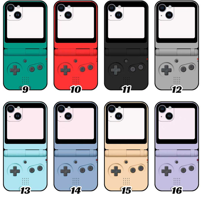 Retro Game Console iPhone Case: burgundy, cream retro handheld game console theme, retro gaming, cartoon-like style