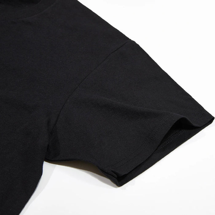 Samurai-Inspired Short Sleeve Tee for Men: black, red samurai warrior, Japanese-inspired graphic streetwear style