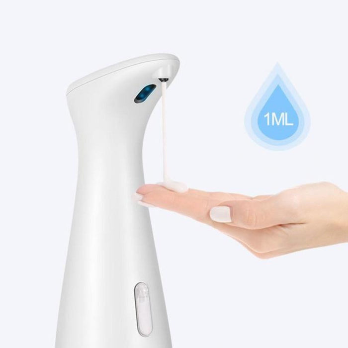Sensor-Activated Automatic Liquid Soap Dispenser: white, black automatic soap dispenser, minimal modern style