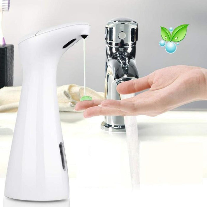 Sensor-Activated Automatic Liquid Soap Dispenser: white, black automatic soap dispenser, minimal modern style