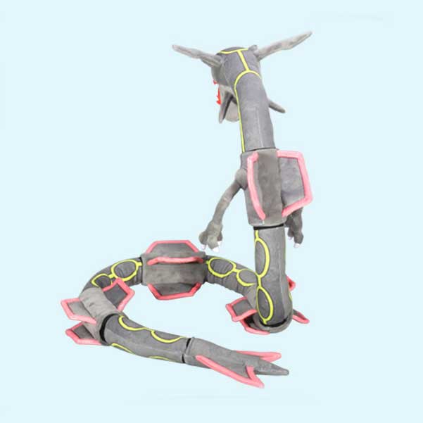Serperior Plush Toy, High-Quality & Vibrant: mint green, dark green stylized snake/serpent character, cartoon style