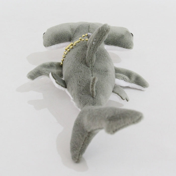 Shark Plush Key Chain Collection: light gray, white shark, cartoon style