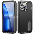 Shock-Resistant Phone Case with Full Coverage and Built-In Stand: orange, clear smartphone protective case, minimal style