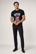 Short Sleeve Tee for the Patriotic Husband and Father Black