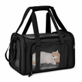 Shoulder Travel Bag for Comfortable Pet Transport Black