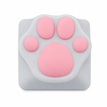 Silicon Feline Foot Key Cover White