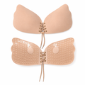 Silicone Butterfly Strapless Enhancing Bra Beige
