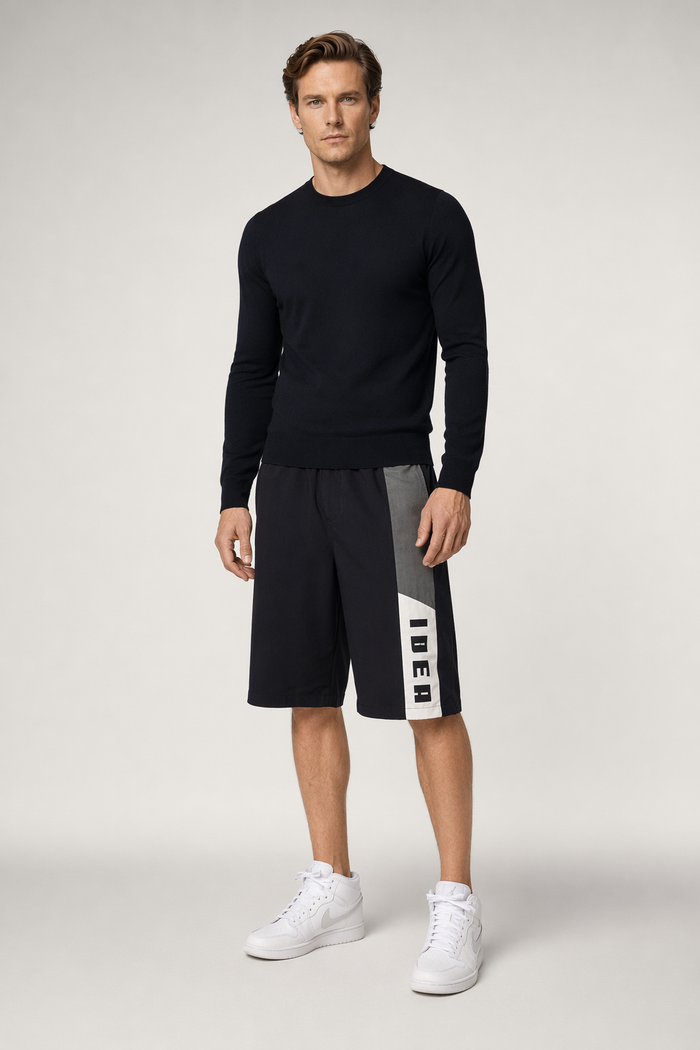 Skateboarding Shorts for Men with Pockets Black