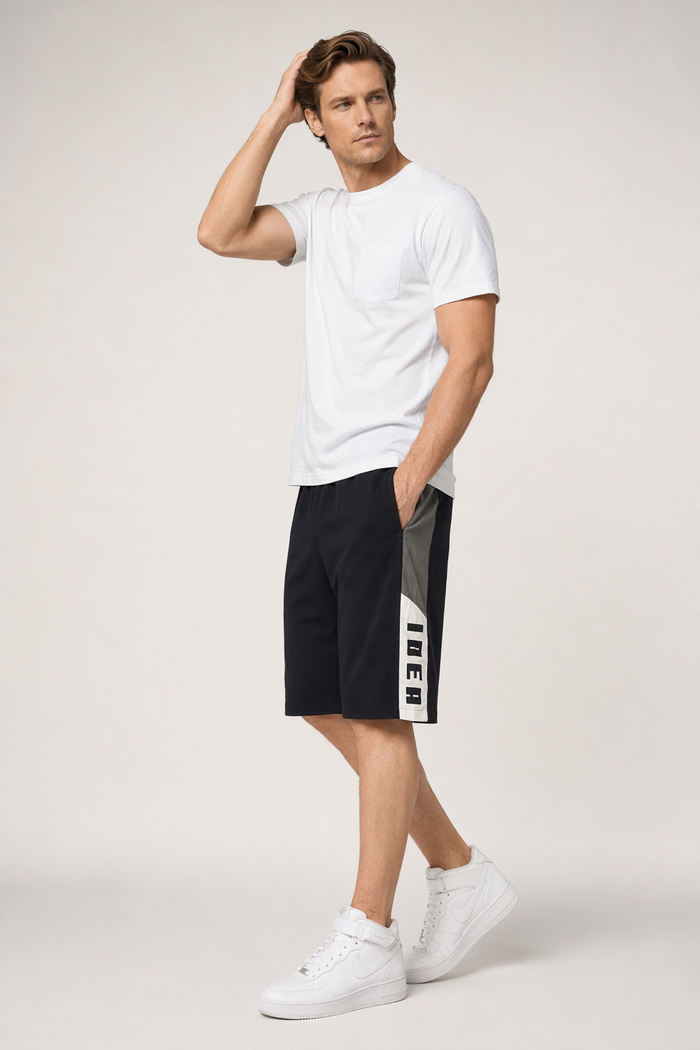 Skateboarding Shorts for Men with Pockets Black