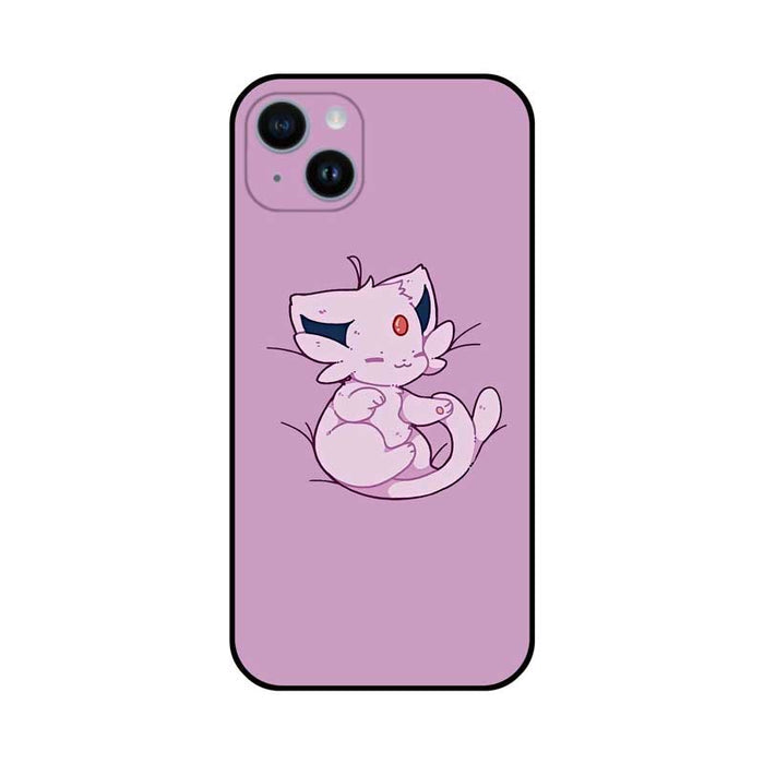 Sleeping Cute Phone Case for Smartphones: pale yellow, brown rabbit, cute cartoon style