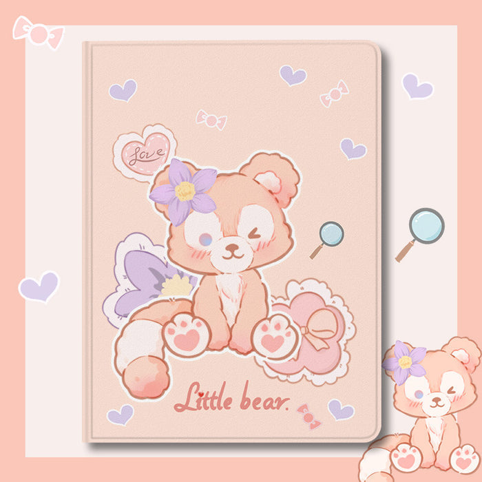 Smart Folio Cases with Cute Designs: lavender, purple rabbit, kawaii cartoon style