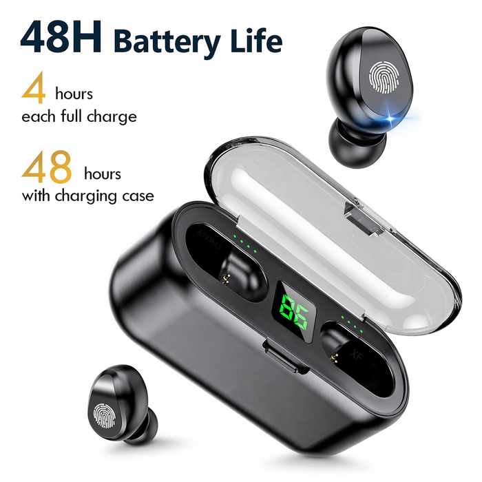Smart Touch Ninja Dragon Bluetooth Earphones: Experience Wireless Audio Brilliance Default
